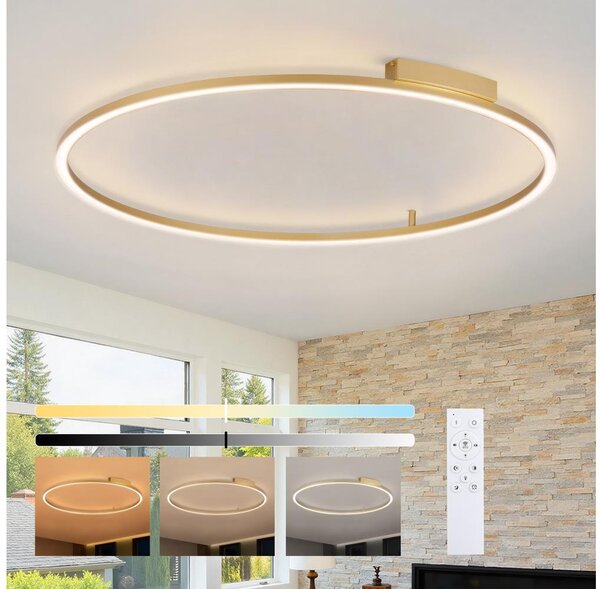 Brilagi - LED Stmívatelné svítidlo PORTOFINO LED/85W/230V pr. 120 cm zlatá + DO