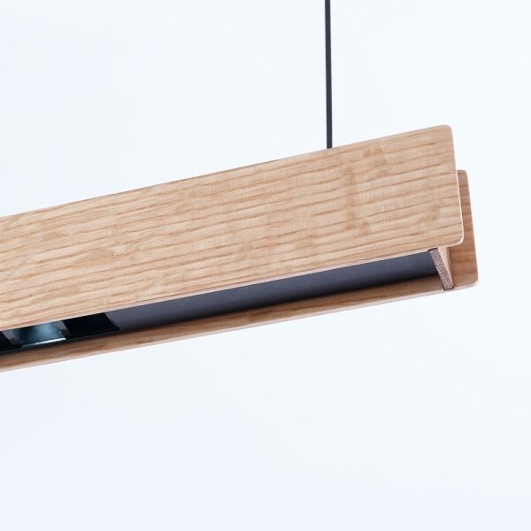 Immax NEO 07304L - LED Stm lustr na lanku MADEIRA 33W/230V Wi-Fi Tuya 152 cm dub