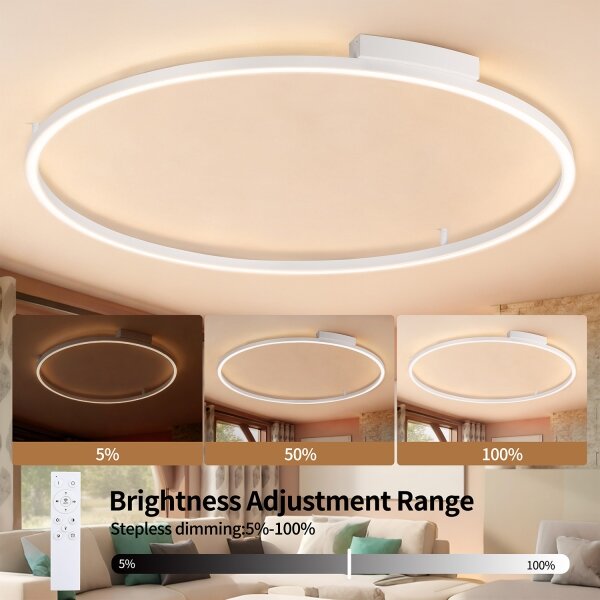 Brilagi - LED Stmívatelné svítidlo PORTOFINO LED/85W/230V pr. 120 cm bílá + DO