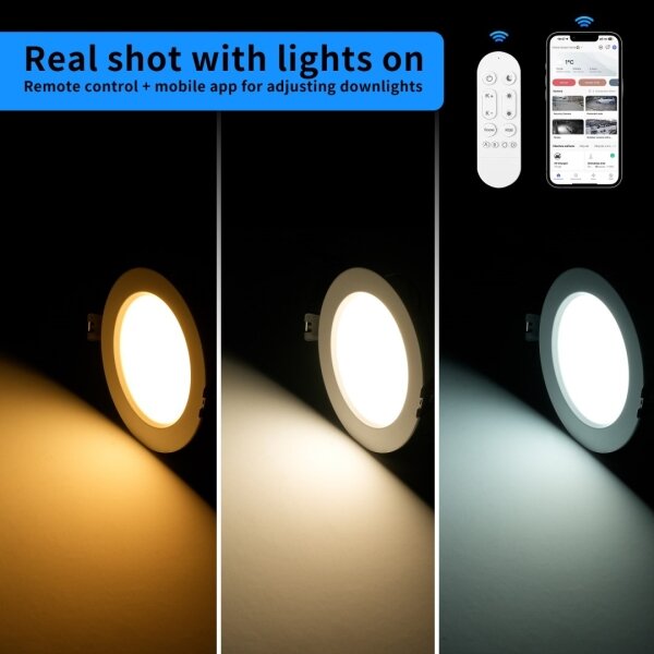 Immax NEO 07297L - LED Stm. podhl. sv. DOWN LED/36W/230V Wi-Fi pr. 23 cm černá