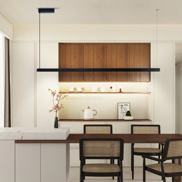 Immax NEO 07308L-LED Stm lustr na lanku MADEIRA 44W/230V Wi-Fi Tuya 202 cm černá