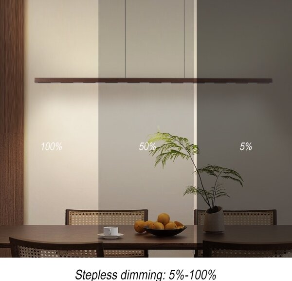 Immax NEO 07309L-LED Stm lustr na lank se senzorem MADEIRA 37W/230V 157 cm ořech