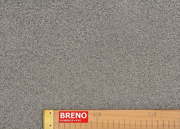 Breno Metrážový koberec RIO DE JANEIRO 770 šedý, šíře 400 cm, Šedá