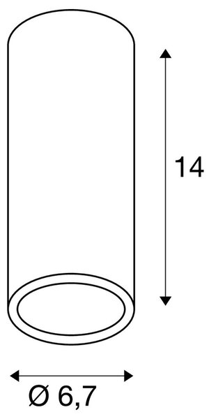 LA 151810 ENOLA B CL-1 stropní černá 230V GU10 35W - BIG WHITE (SLV)