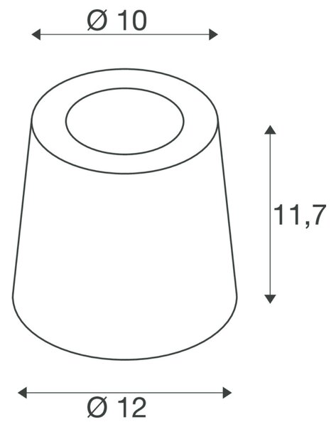 BIG WHITE SLV CONCRETO FL stojací lampa, kulatá GU10 šedá 10 W 1006408