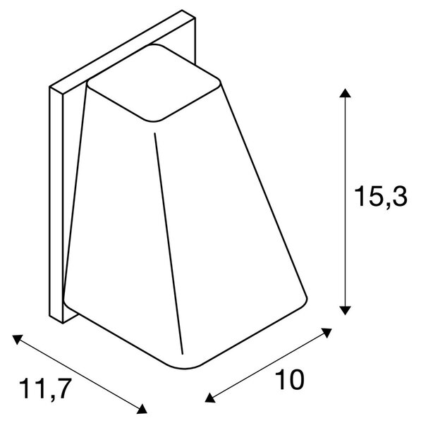LA 227195 Venkovní svítidlo WALLYX nástěnná antracit 230V GU10 50W IP44 - BIG WHITE (SLV)