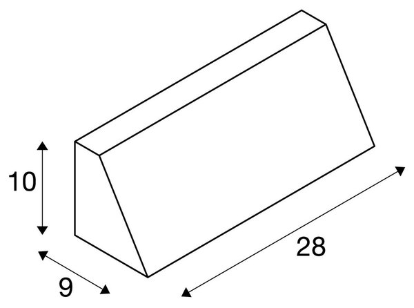 LA 230034 Venkovní svítidlo PEMA čtvercová nástěnná stříbrnošedá 230V E27 - BIG WHITE (SLV)