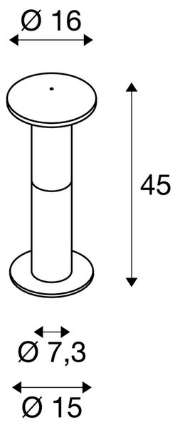 LA 228935 Venkovní svítidlo ALPA MUSHROOM kamen. šedivá 230V E27 24W IP55 - BIG WHITE (SLV)