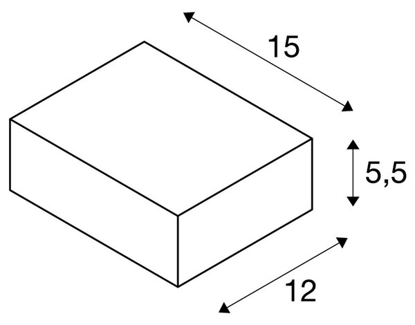 LA 232285 Venkovní svítidlo QUADRASYL WL 15 antracit 230V GX53 11W IP44 - BIG WHITE (SLV)