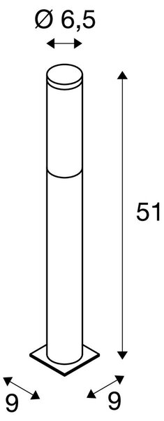 LA 229162 Venkovní svítidlo BIG NAILS 50 230V E27 15W IP44 - BIG WHITE (SLV)