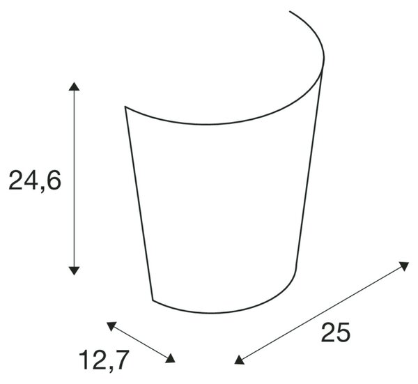 BIG WHITE SLV BASKET, nástěnné svítidlo, A60, satinované sklo, max. 60 W 151591