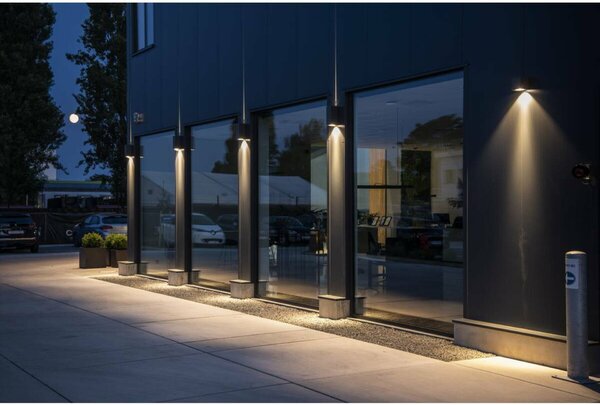 BIG WHITE SLV BIG THEO WALL, venkovní nástěnné svítidlo, Flood down, LED, 3000K, antracit, Š/V/H 13/14/13,5 cm 234525
