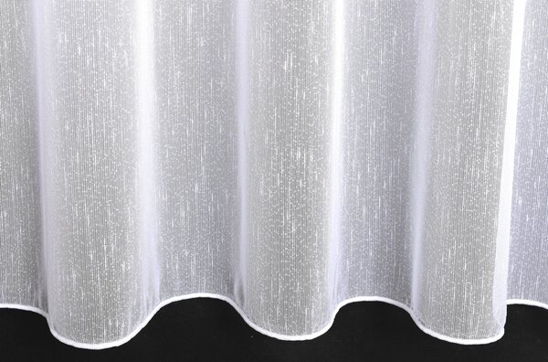 Záclona markizeta, Iris s olůvkem metráž, bílá 150 cm