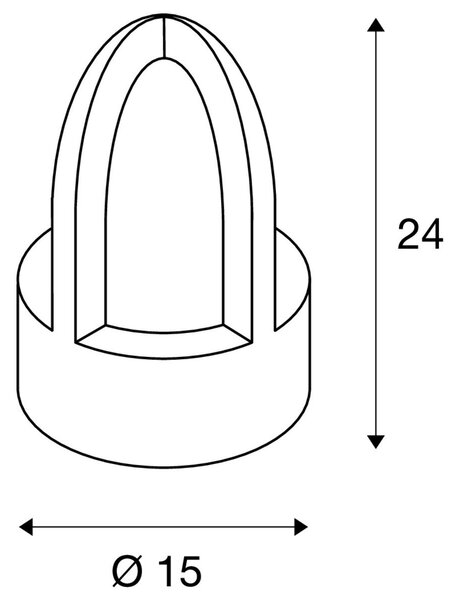 LA 229430 Venkovní svítidlo Cone 230V E14 40W IP54 - BIG WHITE (SLV)