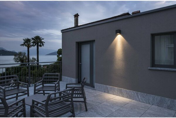 BIG WHITE SLV BIG THEO WALL, venkovní nástěnné svítidlo, Flood down, LED, 3000K, antracit, Š/V/H 13/14/13,5 cm 234525
