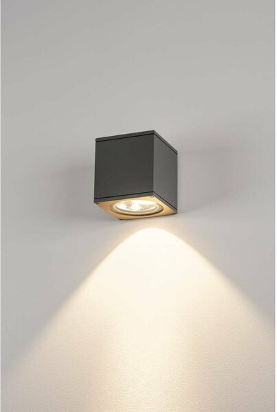 BIG WHITE SLV BIG THEO WALL, venkovní nástěnné svítidlo, Flood down, LED, 3000K, antracit, Š/V/H 13/14/13,5 cm 234525