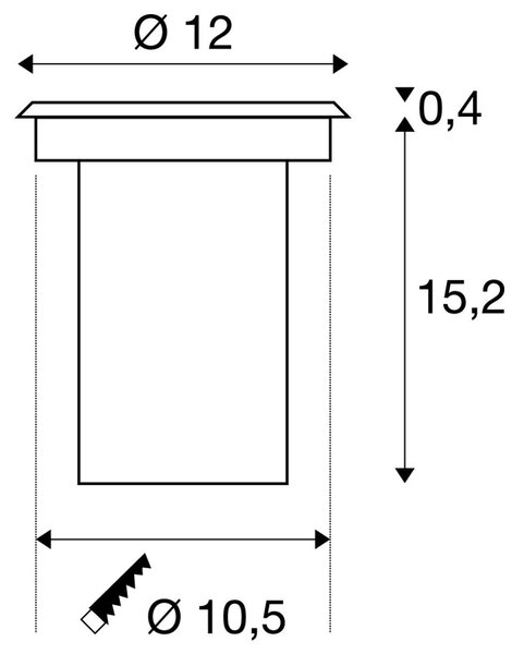 LA 227680 SOLASTO kruhová nerez 230V GU10 6W IP67 - BIG WHITE (SLV)