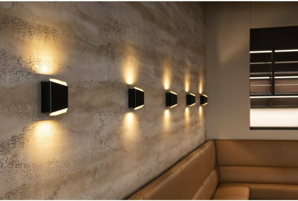 BIG WHITE SLV CARISO WL-2, nástěnné svítidlo, LED, 3000K, černé/mosaz, 11 W 151710
