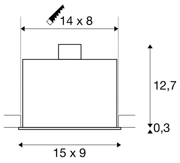 LA 115521 KADUX GU10 II matná bílá 230V GU10 2x50W - BIG WHITE (SLV)