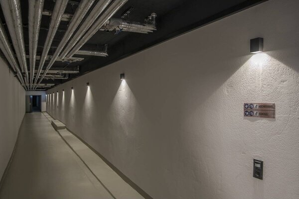 LA 232435 Nástěnné svítidlo QUAD XL 1, hranaté, antracit, LED, 1x3,2 W, 3000K - BIG WHITE (SLV)