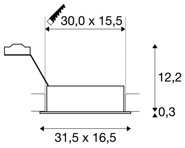 LA 113840 NEW TRIA II ES111 matná černá 230V GU10 2x75W - BIG WHITE (SLV)