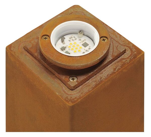 LA 233437 Venkovní svítidlo RUSTY 70 LED SQUARE, rezavé železo, LED 3000K - BIG WHITE (SLV)