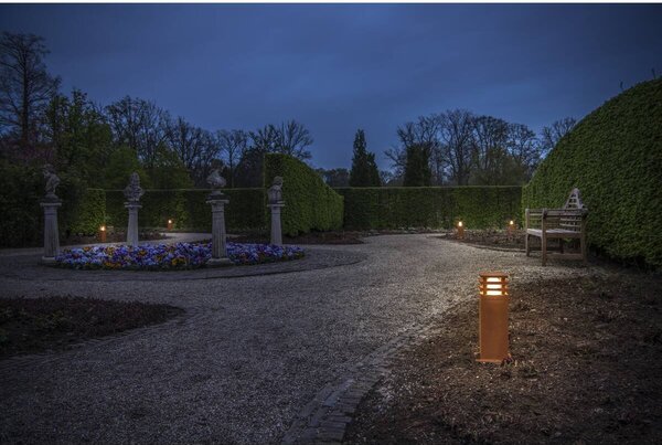 LA 233427 Venkovní svítidlo RUSTY 40 LED SQUARE, rezavé železo, LED 3000K - BIG WHITE (SLV)