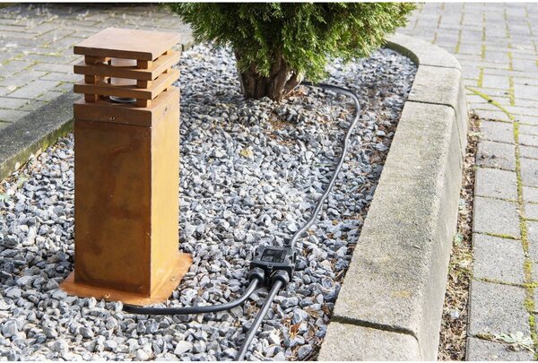 LA 233427 Venkovní svítidlo RUSTY 40 LED SQUARE, rezavé železo, LED 3000K - BIG WHITE (SLV)