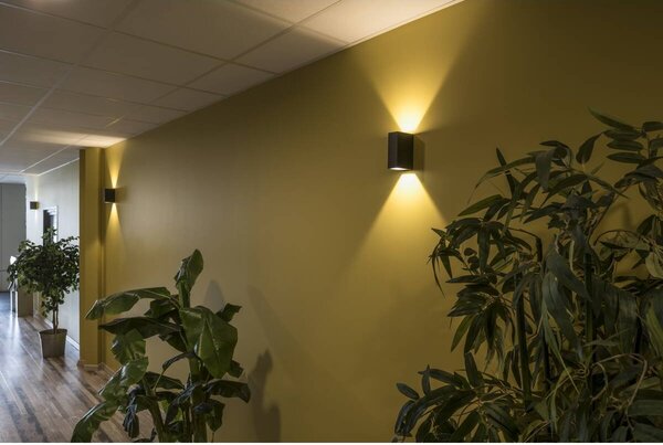 LA 232445 Nástěnné svítidlo QUAD XL 2, hranaté, antracit, LED, 2x3,2 W, 3000K, up-down - BIG WHITE (SLV)