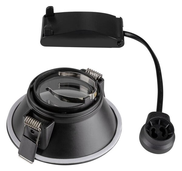 LA 113160 Vestavné svítidlo HORN -O, černé matné, GU10, max. 50 W - BIG WHITE (SLV)