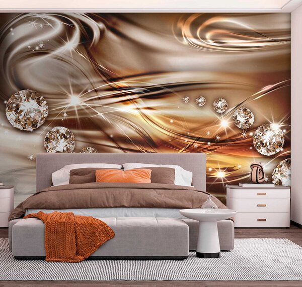 Fototapeta Elegantní vzory s třpytivými prvky, 3D květinové fototapety, Populární fototapety, u05228 - Tapeko.co.cz