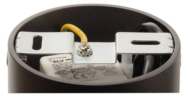 LA 113930 Nástavbové svítidlo TRILEDO ROUND CL typu downlight, matné černé, LED, 6 W, 38°, 3000K, vč. ovladače - BIG WHITE (SLV)