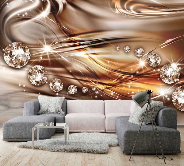 Fototapeta Elegantní vzory s třpytivými prvky, 3D květinové fototapety, Populární fototapety, u05228 - Tapeko.co.cz