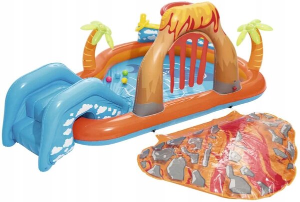 Bestway 53069 Dětské Hřiště Nafukovací láva se skluzavkou 265x265x104 cm Velký