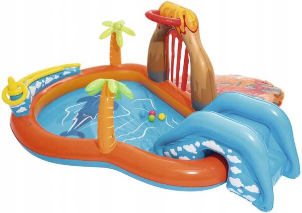 Bestway 53069 Dětské Hřiště Nafukovací láva se skluzavkou 265x265x104 cm Velký