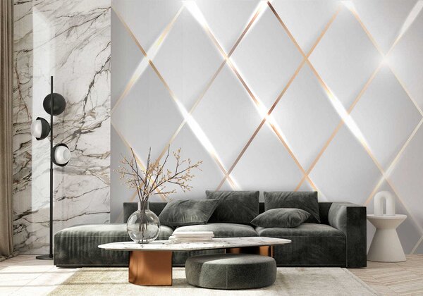 Fototapeta Třpytivé světlo na elegantních dlaždicích, 3D fototapety, Populární fototapety, u06014 - Tapeko.co.cz