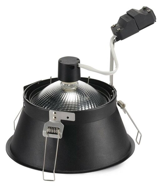 BIG WHITE SLV HORN-T, vestavné svítidlo, QPAR111, kulaté, černé, max. 75 W 113170