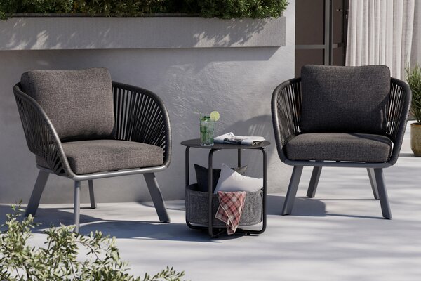KŘESLO NA TERASU, kov, textil Ambia Garden - Zahradní křesla