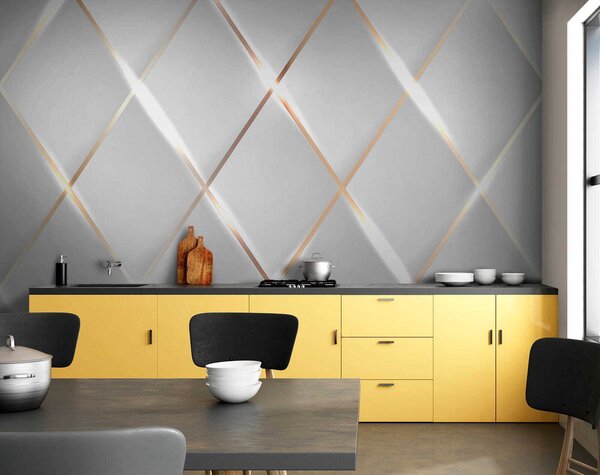 Fototapeta Třpytivé světlo na elegantních dlaždicích, 3D fototapety, Populární fototapety, u06014 - Tapeko.co.cz