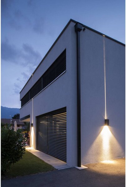 LA 234515 BIG THEOWALL venkovní nástěnné svítidlo 17,5W + 6,2W LED 3000K Flood up/Beam down antracit - BIG WHITE (SLV)