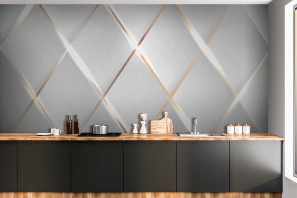 Fototapeta Třpytivé světlo na elegantních dlaždicích, 3D fototapety, Populární fototapety, u06014 - Tapeko.co.cz