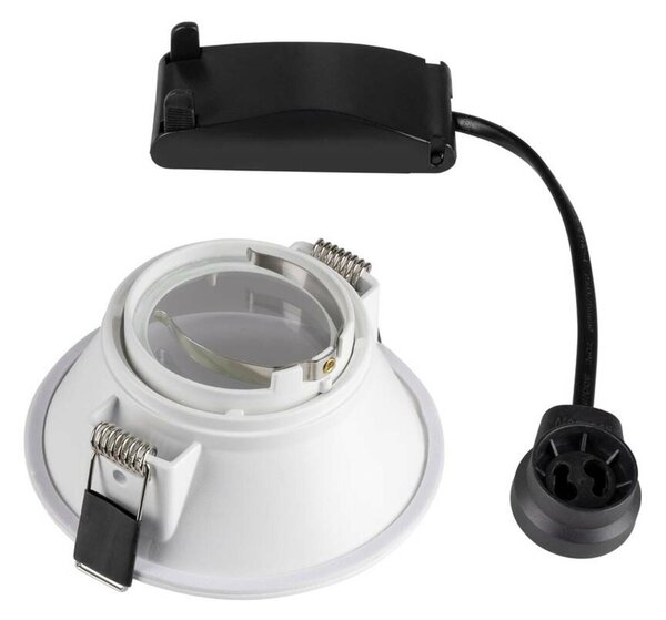 BIG WHITE SLV HORN-O, vestavné svítidlo, QPAR51, kulaté, bílé matné max. 50 W, vč. upínacích pružin 113161