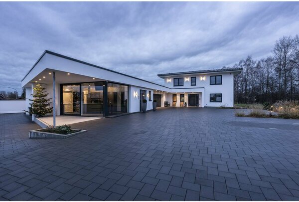 BIG WHITE SLV LOGS WALL, venkovní nástěnné svítidlo, LED, 3000K, IP44, hranaté, antracit, 8 W 232105