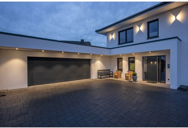 BIG WHITE SLV LOGS WALL, venkovní nástěnné svítidlo, LED, 3000K, IP44, hranaté, antracit, 8 W 232105