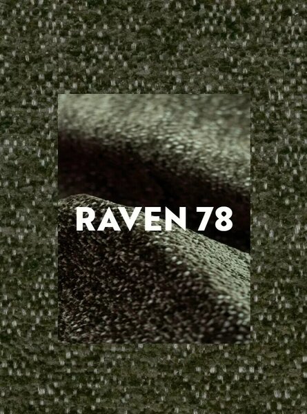 Signal Čalouněná jídelní židle ELTON Raven olivově zelená/zlatá