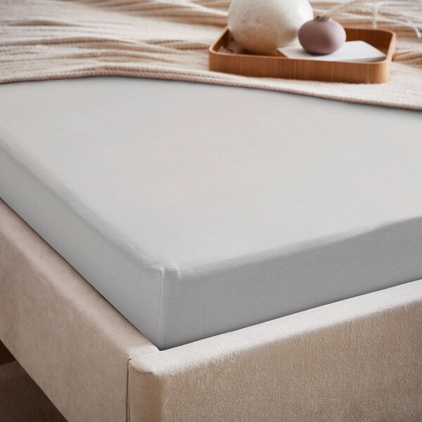 ELASTICKÉ PROSTĚRADLO, šedá, 120/220 cm Dieter Knoll - Prostěradla