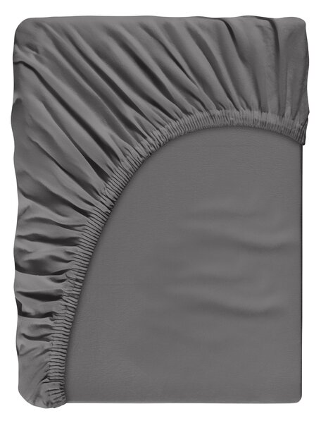 ELASTICKÉ PROSTĚRADLO, antracitová, 120/220 cm Dieter Knoll - Prostěradla