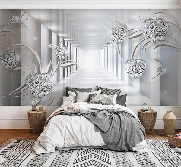 Fototapety Diamantové srdce v tunelu, Fototapety 3D, u07513 : uwalls.cz