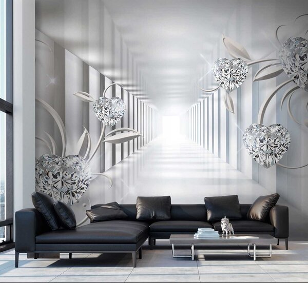 Fototapety Diamantové srdce v tunelu, Fototapety 3D, u07513 : uwalls.cz
