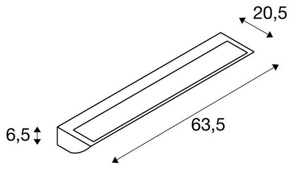LA 1006268 VANO WING SP DALI nástěnné přisazené svítidlo šedé 25 W 1400 lm 3000 K CRI80 120° DALI - BIG WHITE (SLV)